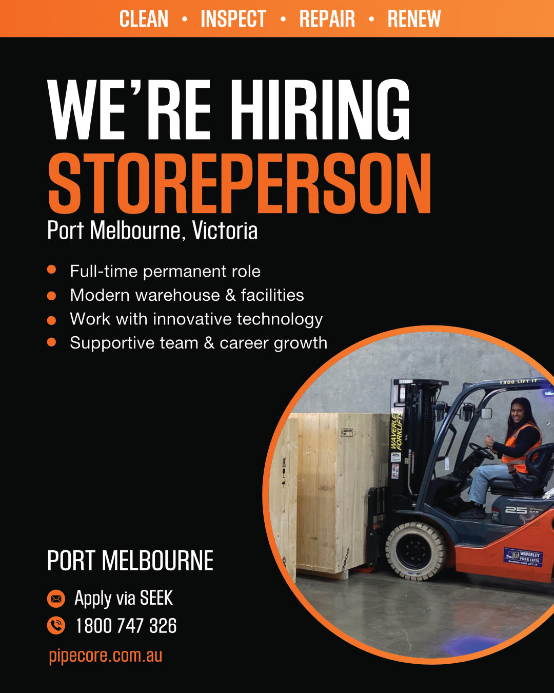 We're Hiring: Full-Time Storeperson | Port Melbourne