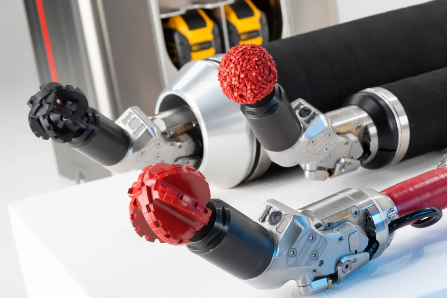 Hächler Climbolino® E Milling Robot tunnels through 400mm of Structural Footing